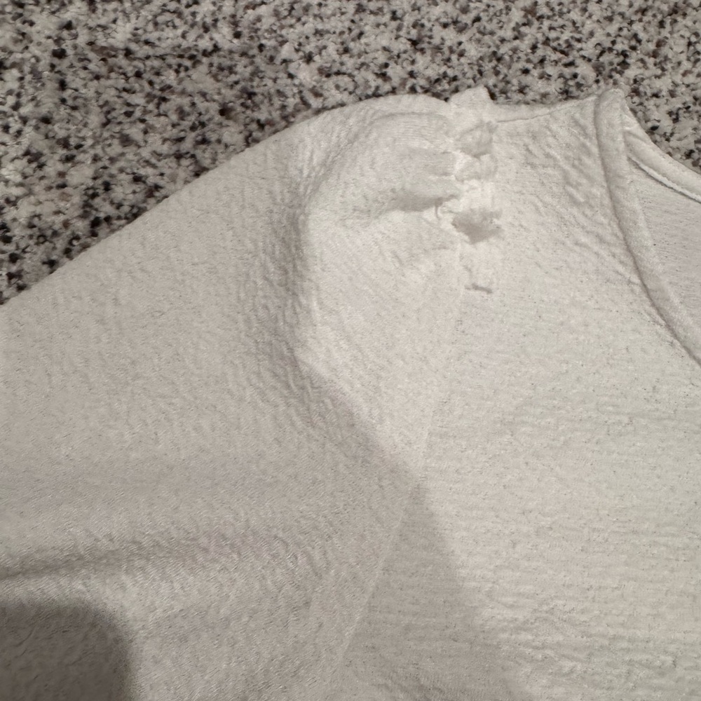 Anthropologie- Sunday in Brooklyn White Blouse with Delicate Trim. XS. - Picture 3 of 5